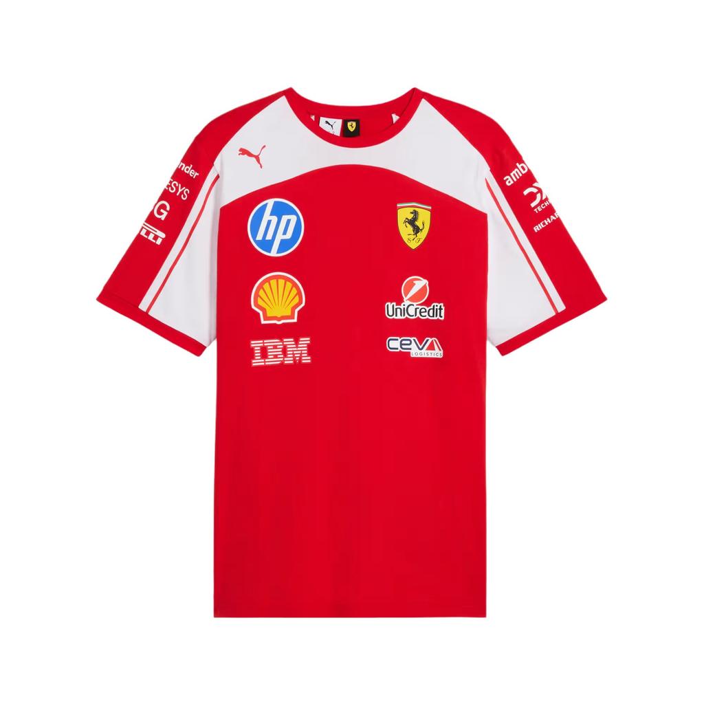 Puma Scuderia Ferrari Hp Replica Series Round Neck Short Sleeve T-Shirt Unisex Tops 713831-01