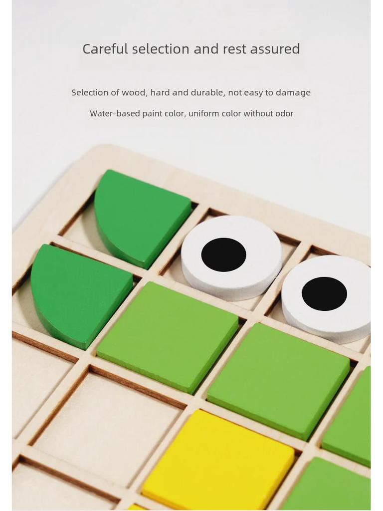 Mosaic 3D Puzzle: Wooden Educational Building Blocks for Children