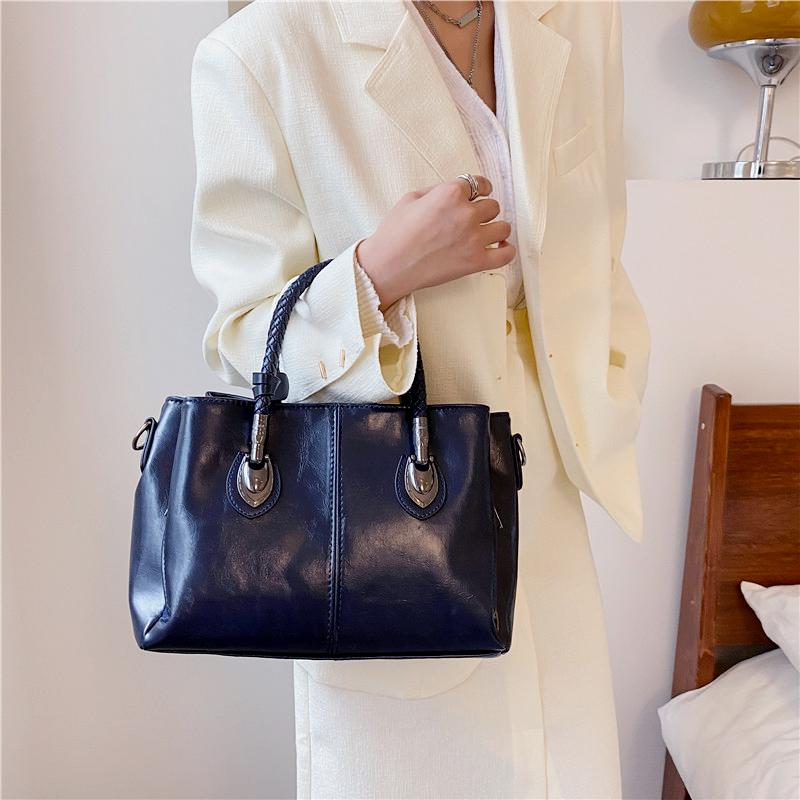 

Винтажная сумка через плечо женская сумка большая вместимость сумка подмышкой синий