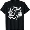 6 7 Meme Halloween Skeleton Hand Sign Graphic T-Shirt