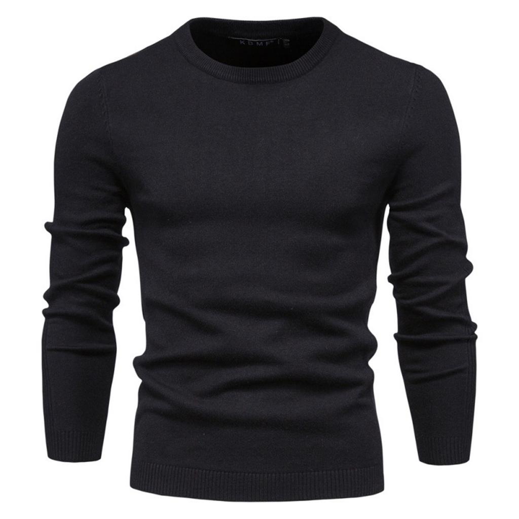 And Winter Thickened Warm Sweater Medium Collar Men's Multi-color Sweater