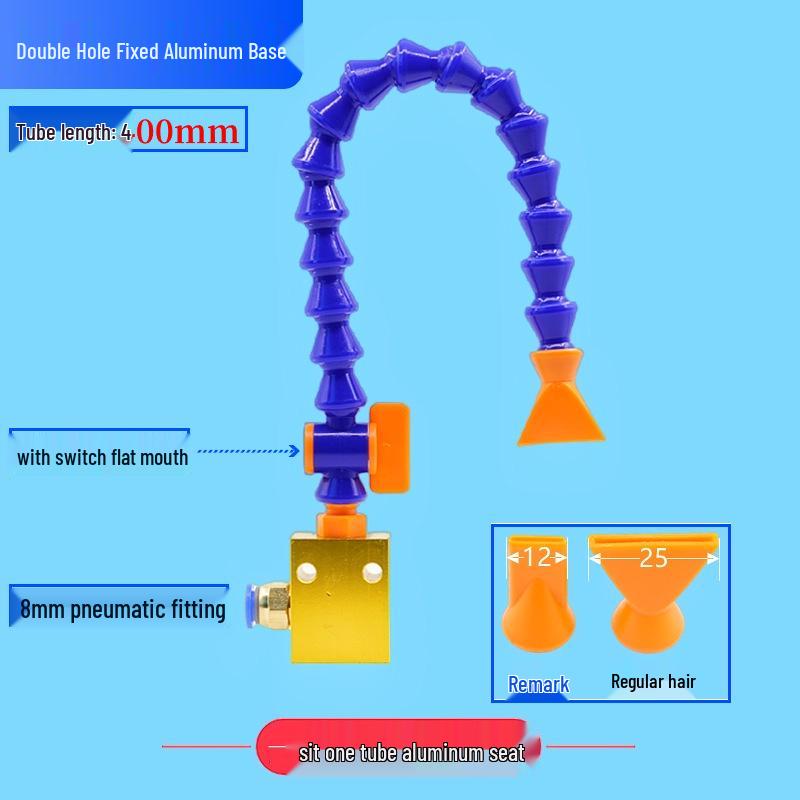 Adjustable Magnetic Base Air Nozzle with Universal Gooseneck Tube