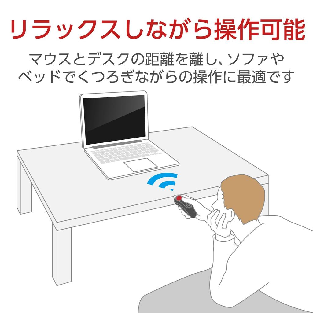 ELECOM Maus Kabellos Trackball Handy Typ Relacon Mediensteuerungstaste Leise Schwarz (Empfänger im Lieferumfang enthalten) M-RT1DRBK