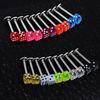 20 st Mixed Cube Tärningar Läpp Öronstift Ringar Tragus Labret Body Piercing Bars