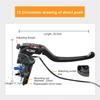 Pair CNC 19 RCS Motorcycle Brake Master Cylinder Cable clutch Radial Brake Pump 22mm Universal For Honda Yamaha Kawasaki Suzuki