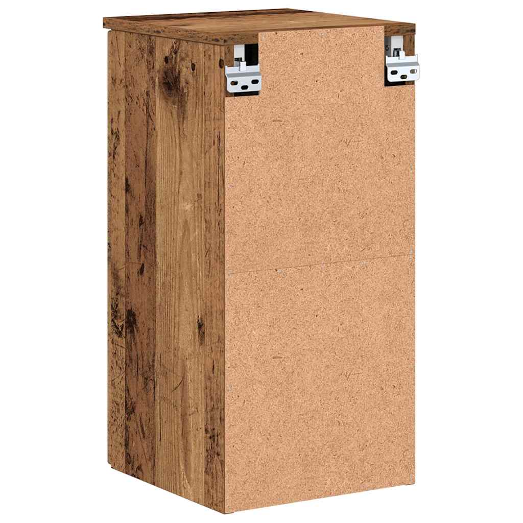 Bathroom Wall Mounted Cabinet Rustic Wood Finish 30 x 31.5 x 61 cm