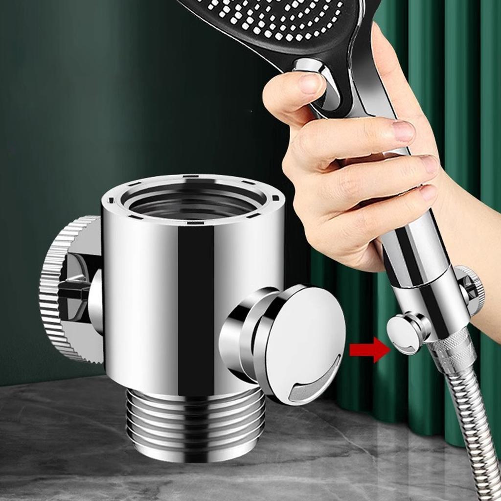 Sturdy Plastic G1/2Inch Shower Shut Valves Button Type for Water Flows Control in Shower Arm and Hose or Bidet Sprayer