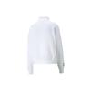 Puma Solid Color Print Letter Logo Hoodie Long Sleeve Sweatshirt Women Tops White 539271-02