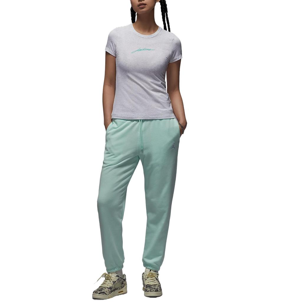 Jordan Brooklyn Fleece Bequeme Mode Vielseitige Freizeit Hose Damen Unterteile Iglu-Blau Weiß HJ1360-357