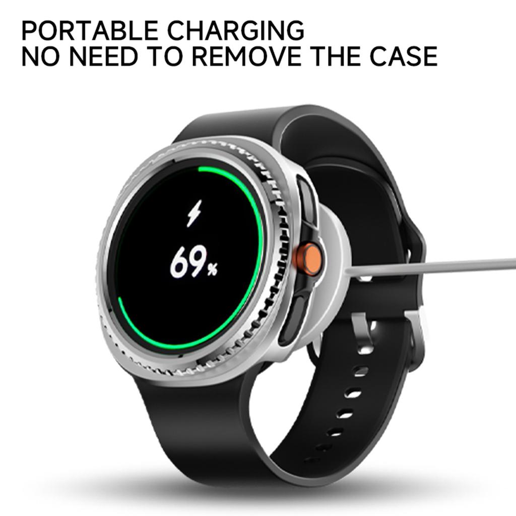 Bezel Ring+Cover Case for Samsung Galaxy Watch 8 Classic 46mm Protector Hard PC Bumper Shell Galaxy Watch8 Classic Protective