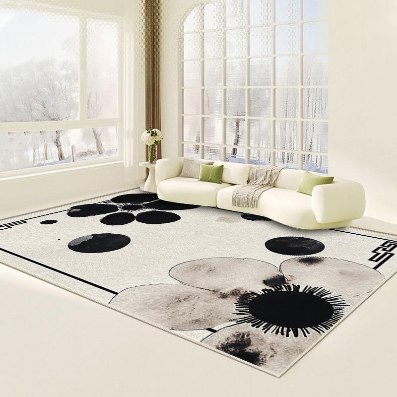 Imitated Cashmere Wabi-Sabi Light Luxury Thick Coffee Table Blanket Ins Cream Style Modern Simple Sofa Floor Mat Carpet Living Room
