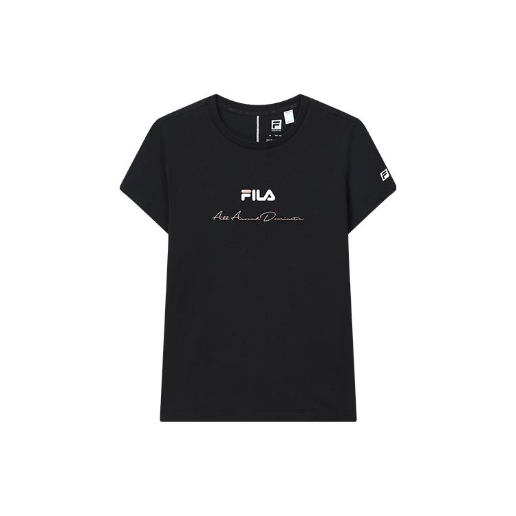 New FILA Regular T Shirt Women's Pitch Black A11W211117FBK