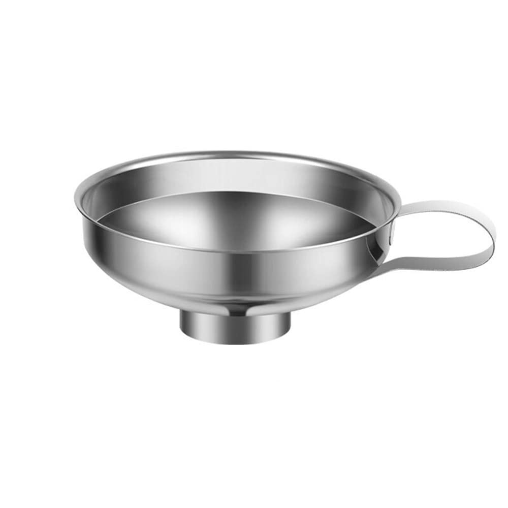 

Huiyu Funnel, 304 Stainless Steel, Bottle Oil Strainer, Wide-Mouth Funnel, Filter, Pouring Tool, Small, 55.5g, 1 Piece