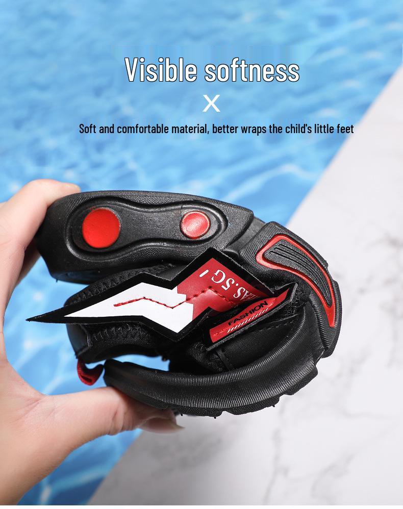 Sommer 2025 Jungen rutschfeste Sportsandalen: Weiche Sohle, Leichte Strand-Flip-Flops für Kinder