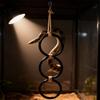 Acrylic Reptile Climbing Toy 3 Ring Climbing Hoop Chain  for Birds Corn Snakes Parrot