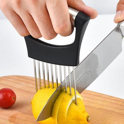 Uienhouder voor Snijden Citroensnijder Snijder Voedselsnijder Assistent Hulpmiddel Multifunctionele Keukengadget voor Fruit Groenten Vlees