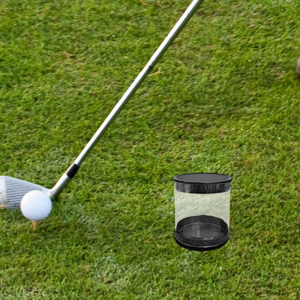 Golf Ball Storage Tube Anti Scratch Collectible Transparent Round Case