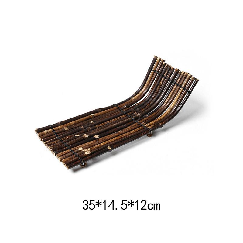 Vintage Bambus Sushi Schale Bambuszaun Platte Japanischer Koreanischer Stil Sashimi Küche Sushi Boote Kreative Präsentation Servierplatte