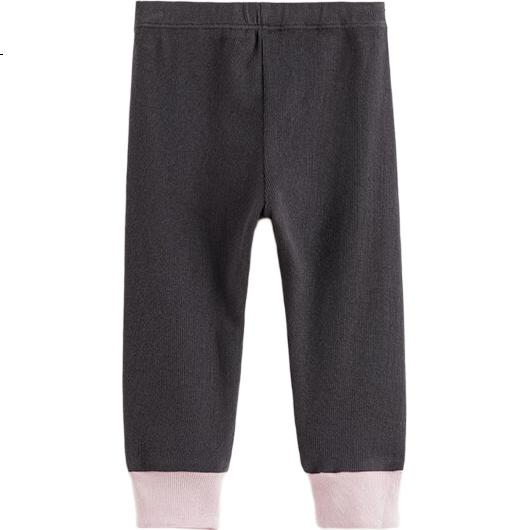 MARC&JANIE Girls' Color-Block Elastic Leggings, Children's Pants, Baby Spring Outfit 2025, 250302