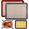 Food Grade Silicone Baking Mat with Buttons 0.4mm Non-Stick Heat Resistant Oven Liner Reusable Air Fryer Mat Multiple Sizes