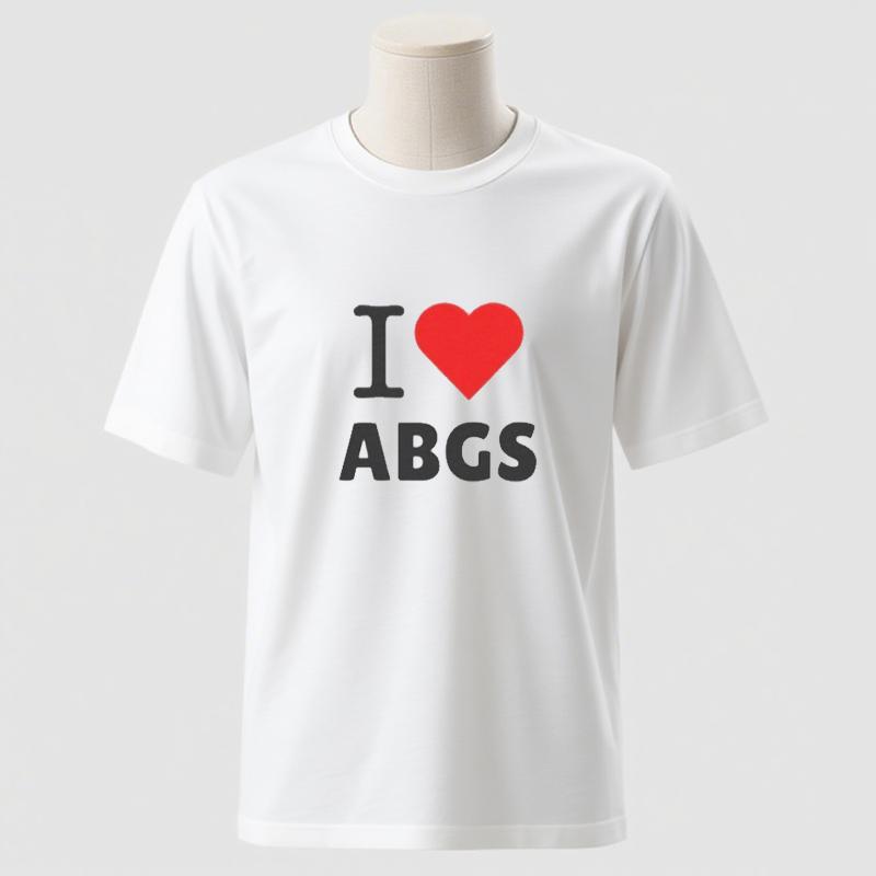 Funny Meme TShirt I Love Heart ABGs Funny Oddly Specific Joke Tee Trendy Gift Viral Prank Tiktok Twitter TShirt Cotton Tee Tops