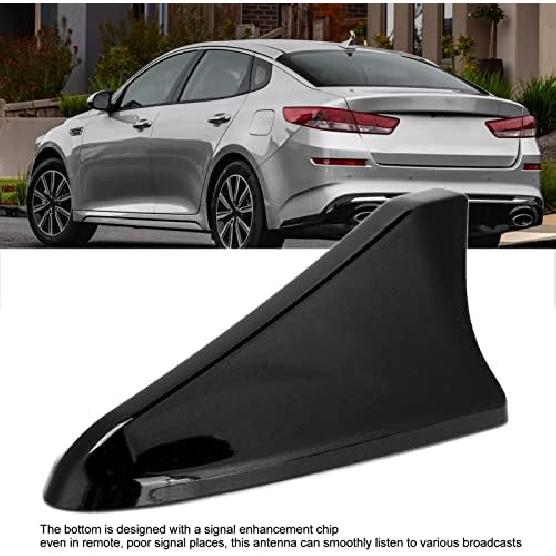 Shark Fin Antenna Cover, ABS Replacement Part 96219 D5000EBQK for Kia Optima, Hyundai Sedan and G80 Coupe, Sunproof (Black)
