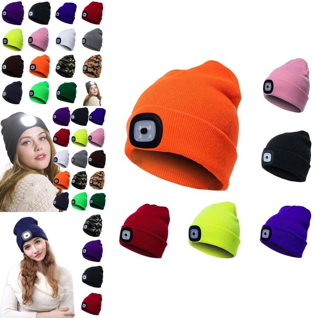 And Comfortable Winter Wear Unisex Led Beanie Hat With Three Brightness Levels**