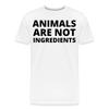 Vegan Shirt Animals Are NOT Ingredients Men’s Premium Organic T-Shirt