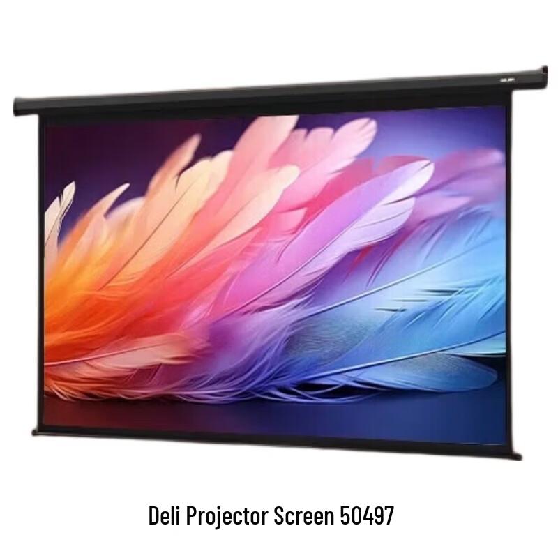 Deli 50497 100-inch 16:10 Electric Projector Screen