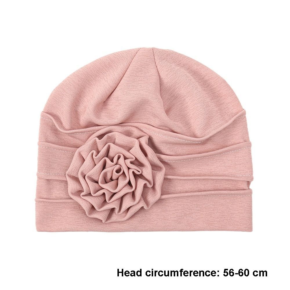 Seitenblumen-Design Damen-Kopftuch Weiches, dehnbares Chemo-Kopfbedeckung Gemütliche Turbanmütze Tägliches Tragen
