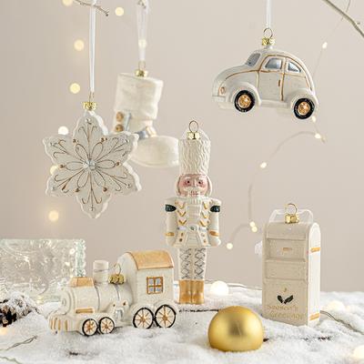 Decorações de Natal Árvore de Natal Pingente Cena Decoração Adereços Criativo Sala de Estar Enfeites de Mesa Botas de Natal Enfeites Pendurados