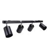 GU10 Lamp Holder 4 Head Rotating Ceiling Mounted   Base for Canteen Shopping Mall Showcase