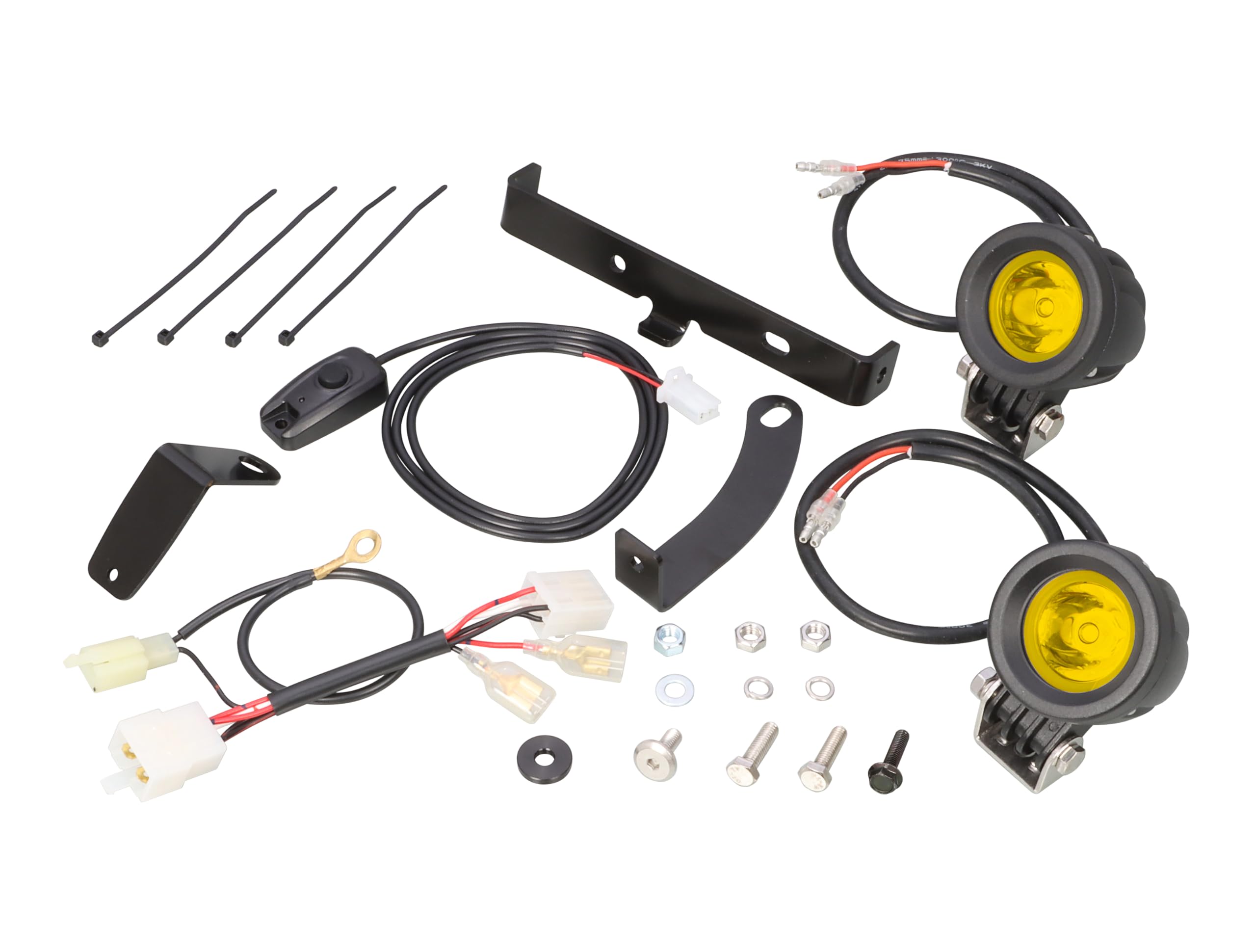 

KITACO LED Shuttle Beam Kit for Cross Cub 110 (JA60) (Lime Yellow) - 2 Bulbs, Lower Headlight Stay Mount Type 800-1456030