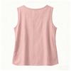 Canottiere Casual da Donna in Cotone e Lino Senza Maniche