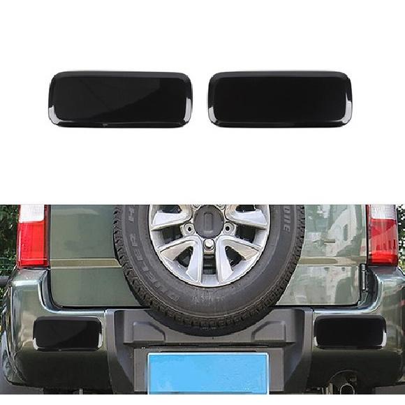 Rear Bumper Tail Light Fog Lamp Cover Trim For Suzuki Jimny 2007-17 Smoked Black