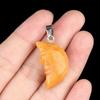 1Pc, Reiki Healing Crystal Carved Moon Face Ornament Decoration, Mini Natural Stone Quartz Gemstone Home Decor Jewelry, Halloween Gifts 26×15mm