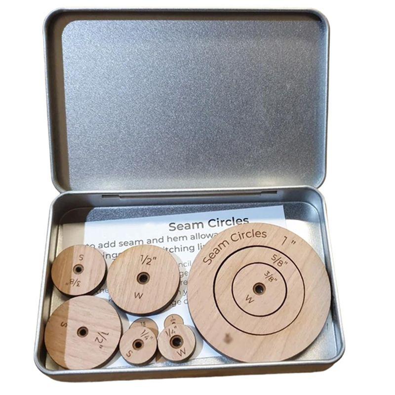 M-Современный-Генерирует Круги Швов, Деревянный Круглый Шаблон для Пэчворка, Круглый Шаблон Линейки и Шаблон для Пэчворка