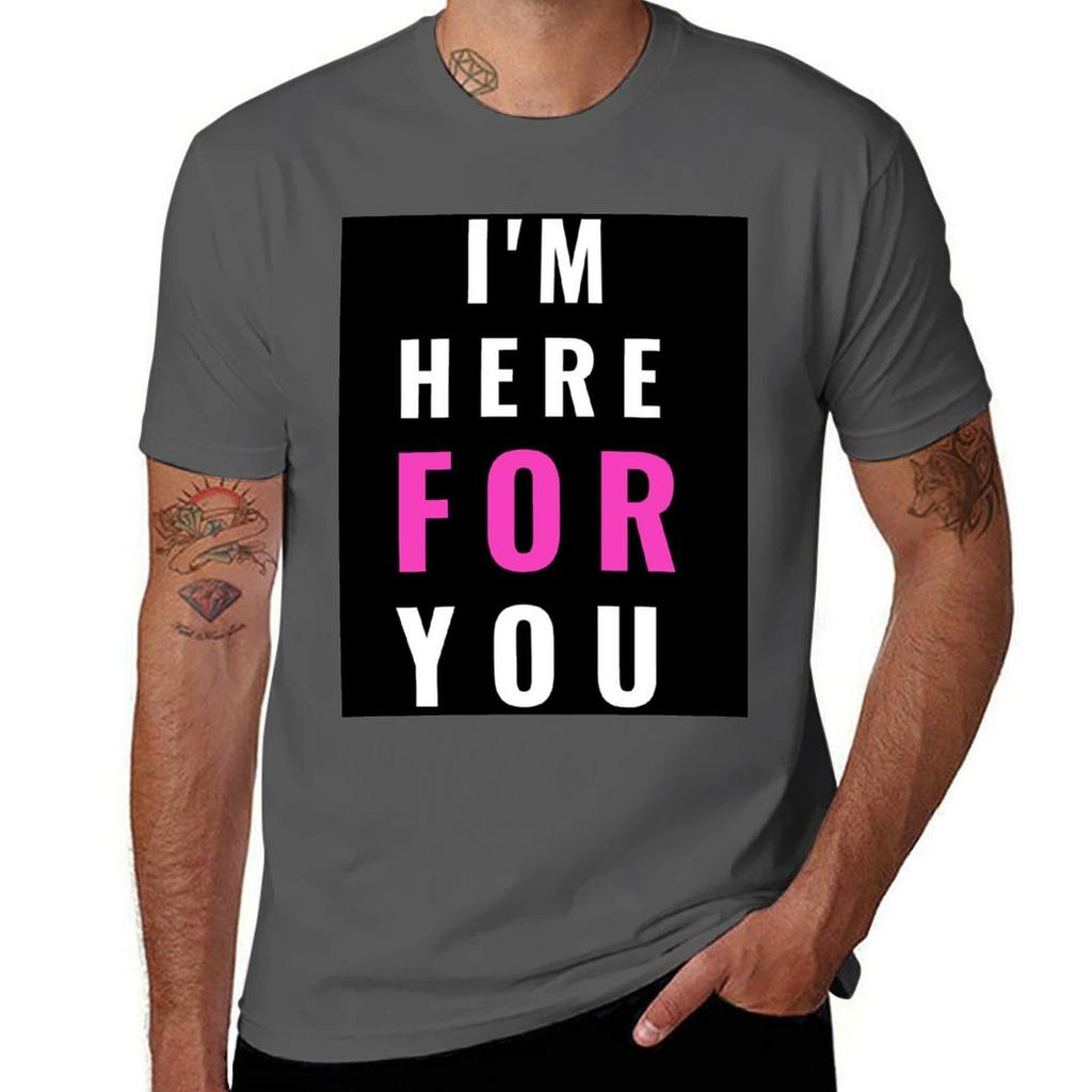 Im Here for You Design Classic TShirt Retro Graphic Print TShirt