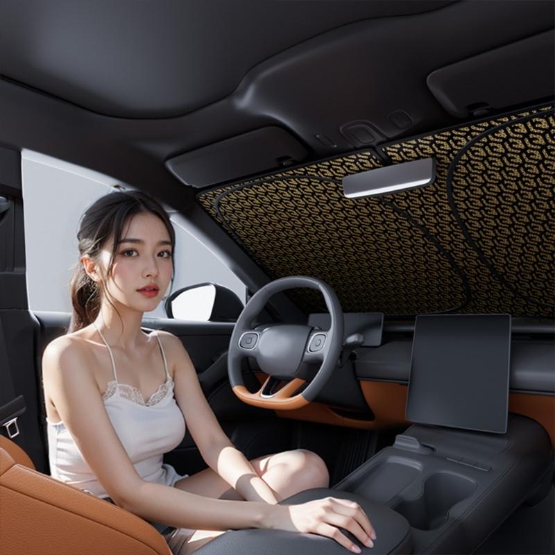 Car Windshield Sunshade Automotive Sun Umbrella Telescopic Sun Shade for Heat Insulation Front Window Umbrella Sunshade