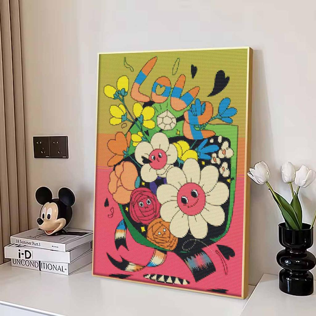 5D Diamond Painting FloralOwl Kits for Adults Full Round Drill Rhinestone Art Craft DIY Home Wall Decor Living Room Gift Idea