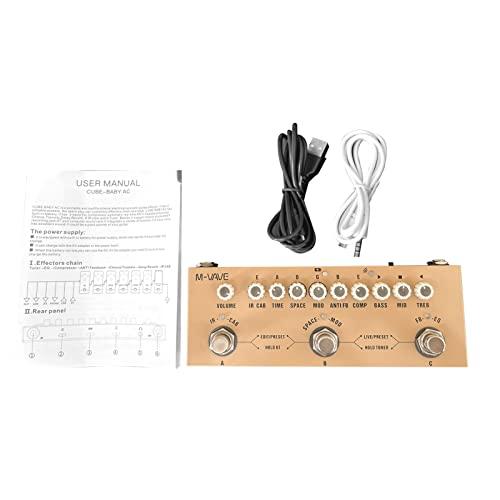 Btuty Portable Multi-function Electric Guitar Combined Effect Pedal with Wireless Music Playback, Phone Recording, and Audio Interface Functions