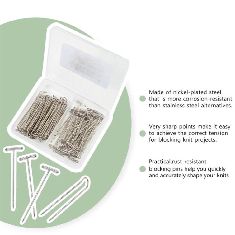Stainless Steel T-Pins Needle Wigs Sewing Pins for Holding Wigs Hair Extender Wigs