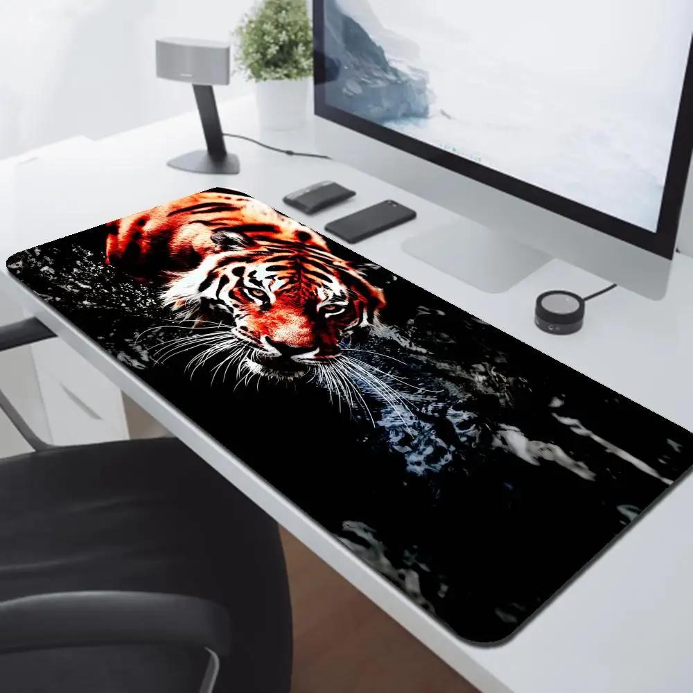 Tiger Mousepad Nonslip HD Print Large Size xmm Desk Mat Keyboard Pad Rubber Carpet Computer Rug Gamer Mousepads For PC