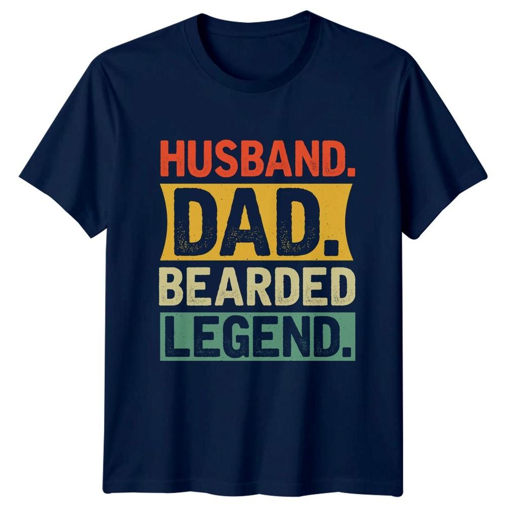 Husband Dad Bearded Legend Unisexs TShirt Bearded Father Fathers Day Gift For Him