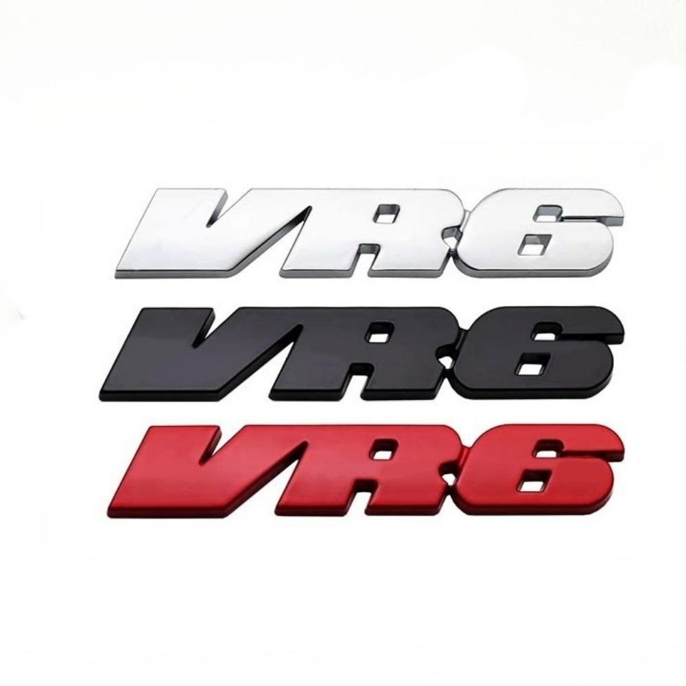 Autocollants Emblèmes Badges Logo Lettres VR6 Métal 3D Pour Polo Golf Jetta Passat B6 Magotan Accessoires Voiture