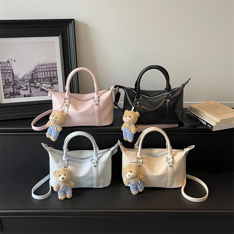 Boston High School Schultasche für Mädchen, Handtasche für den täglichen Weg zur Arbeit, Umhängetasche, Kissen-Tasche