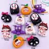 Bunte Harz Großer Kürbis Geist Schädel Flatback Cabochon Stein Figuren 10 Stück DIY Schleife Halloween Zubehör Scrapbook Bastelarbeiten