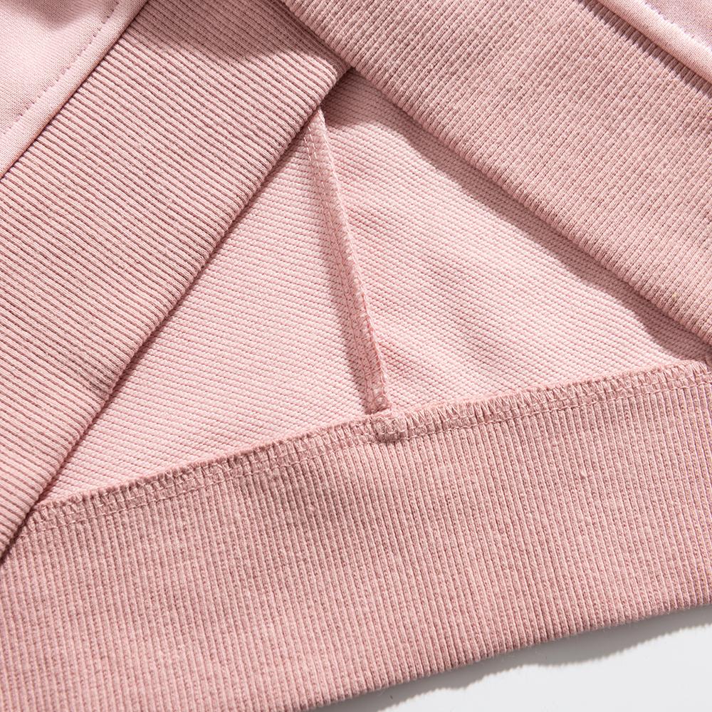 Koreanischer Trend Unisex Locker Schulter Sweatshirts Kundenspezifischer Musterdruck Herren und Damen Hoodie Langarm Rundhals Pullover Sportliche und Edle Kleidung