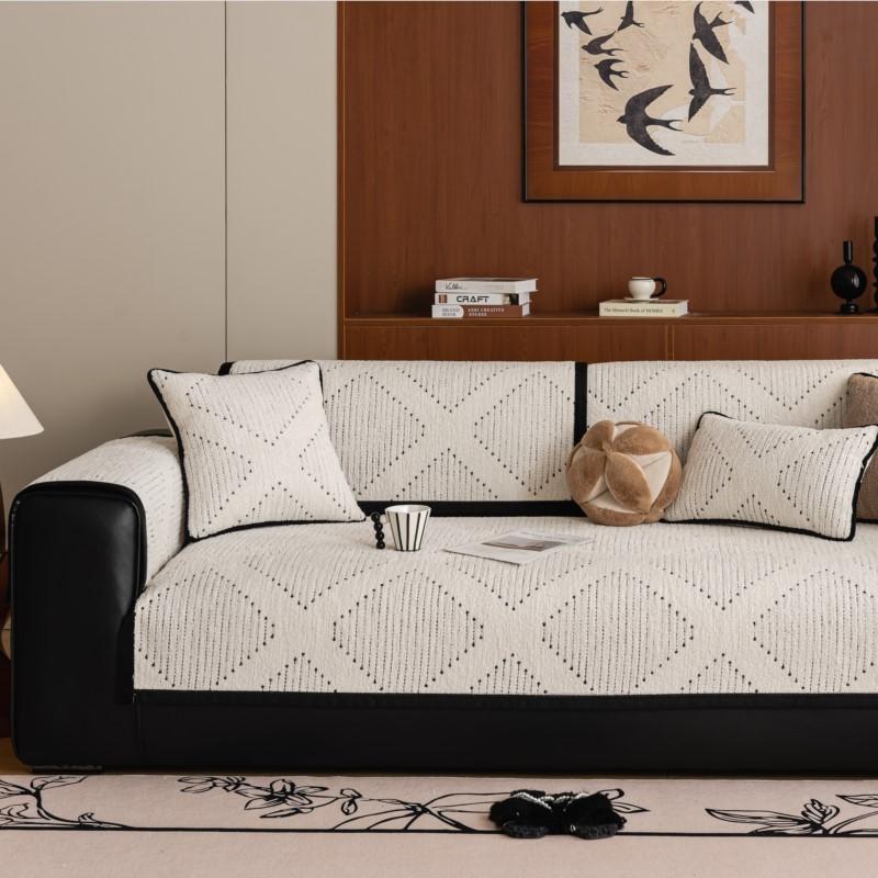 

Living Home Нескользящая подушка для дивана Чехлы для дивана Зимний чехол из шенилла Однотонный чехол для дивана Коврики для дивана 70X70