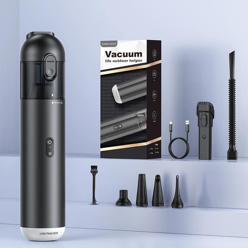 

Youpin Автомобильный пылесос с металлическим корпусом, многофункциональный уличный всасывающий пылесос с функцией зарядки и подсветкой чёрный